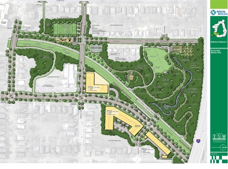 TSW was retained to develop the Enota Park Master Plan as part of the 
