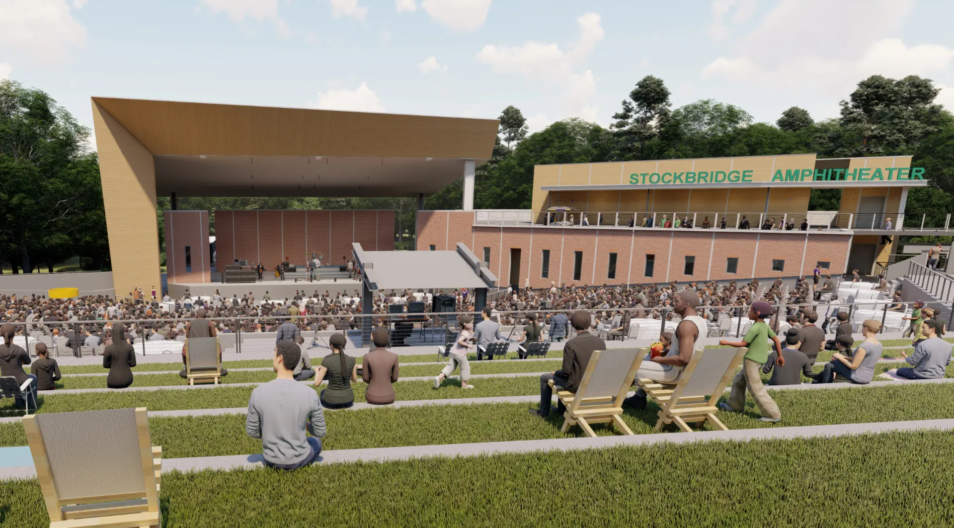 Stockbridge Amphitheater and Park - TSW Planning Architecture Landscape Architecture, Atlanta