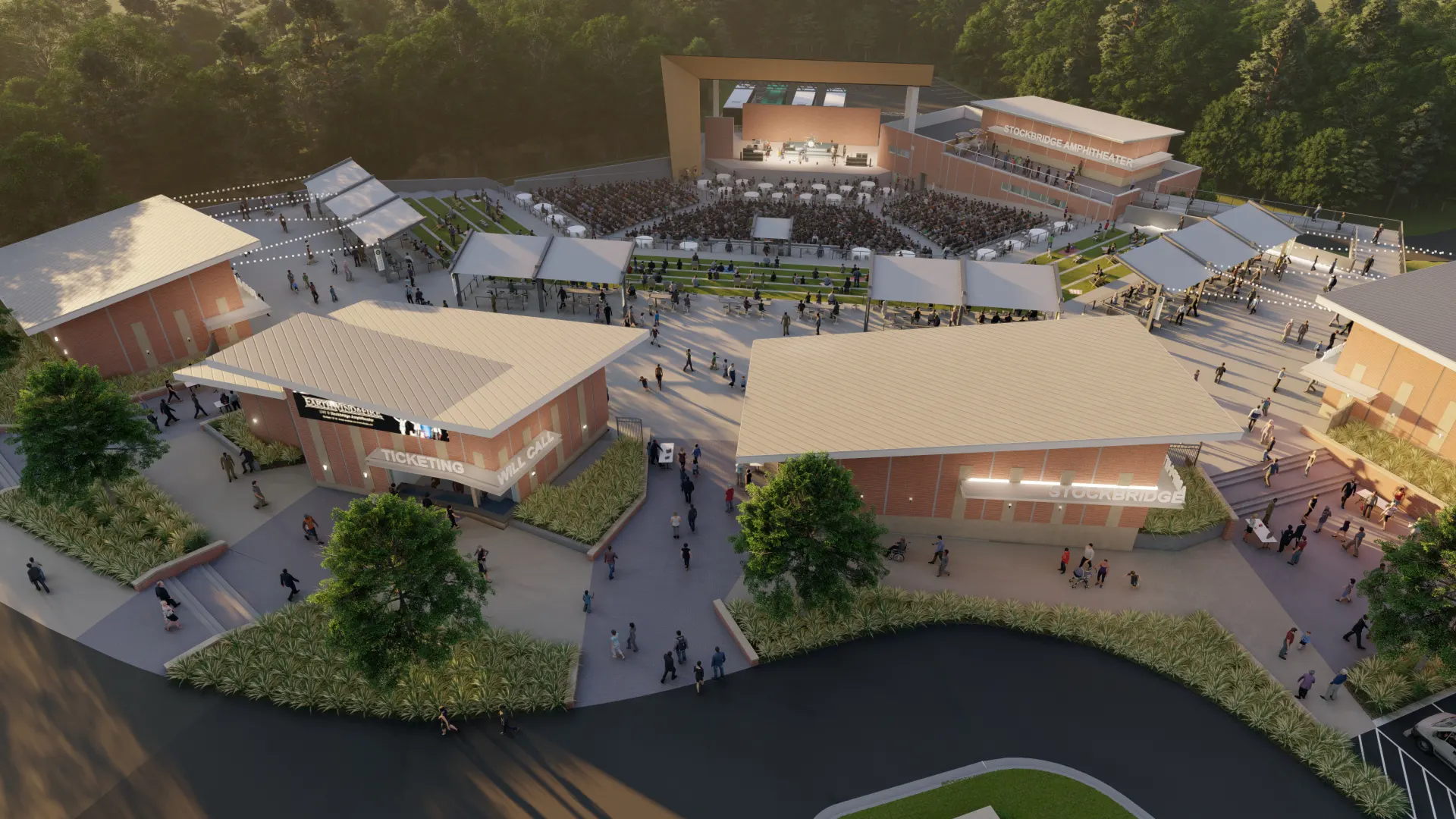 Stockbridge Amphitheater and Park - TSW Planning Architecture Landscape Architecture, Atlanta