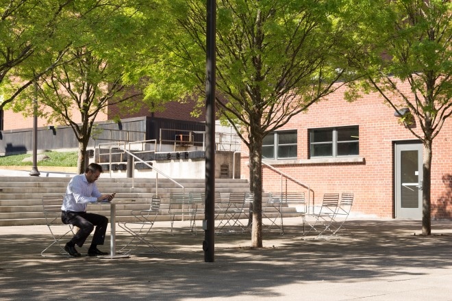 Georgia Tech Hinman Courtyard by TSW's Landscape Architecture Studio