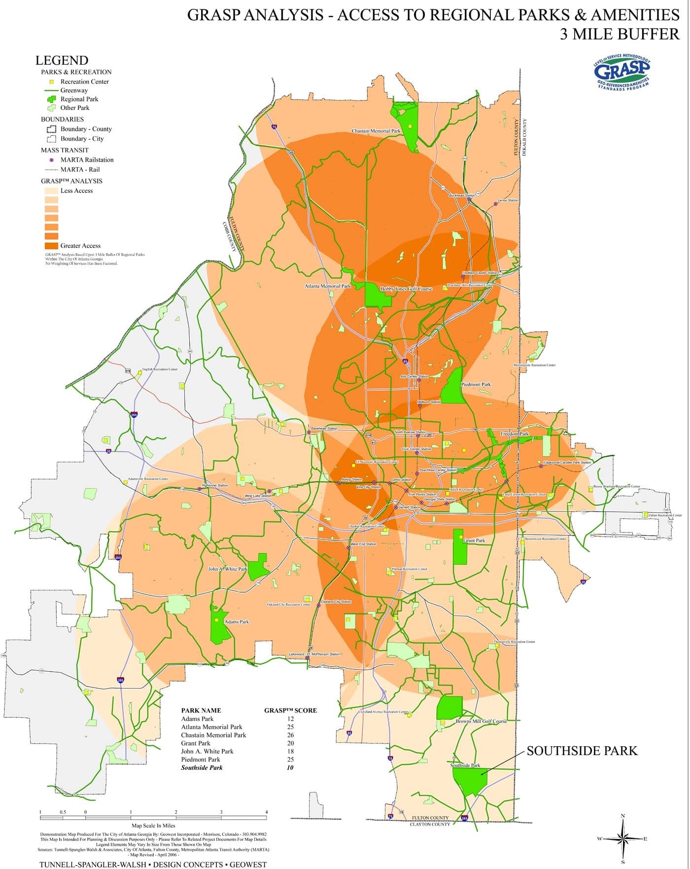 Southside Park Master Plan- TSW Planning Architecture Landscape Architecture, Atlanta