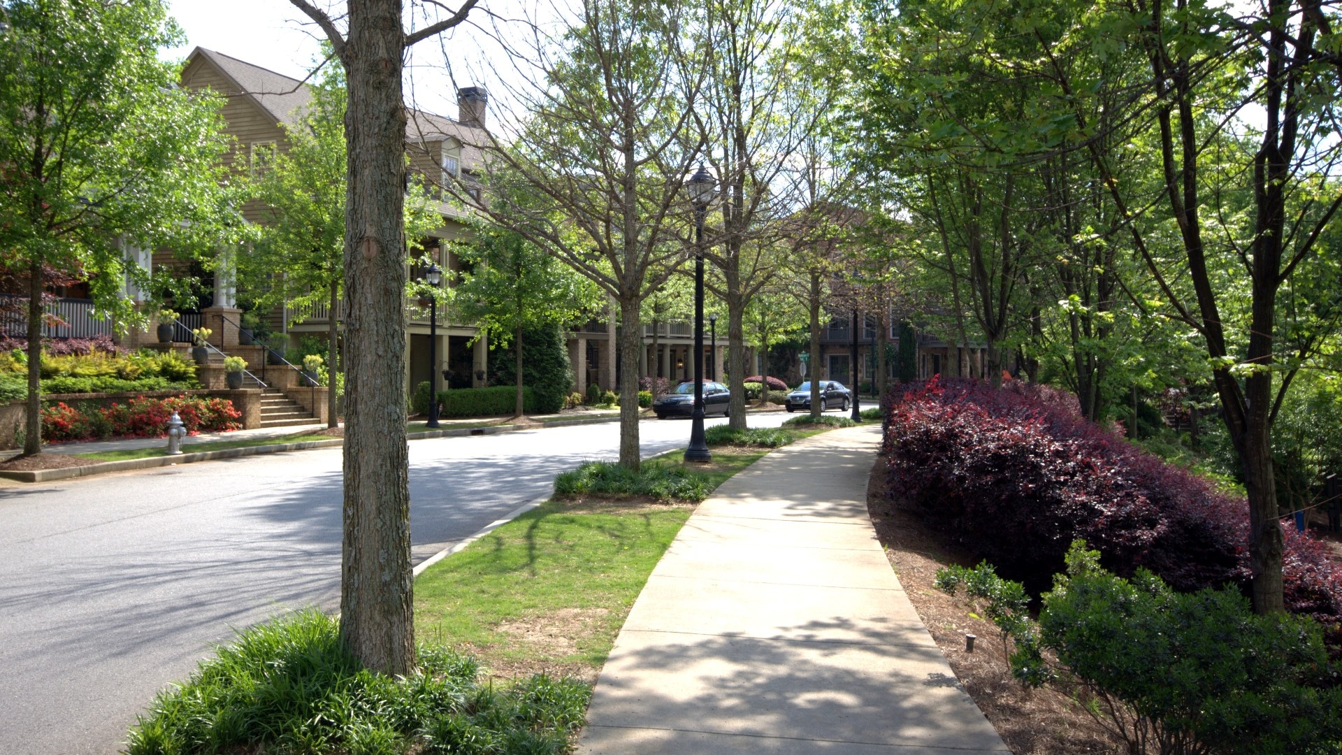 Glenwood Park a new urbanism Sustainable Community Development by TSW - view depicting the typical streetscape conditions within the development