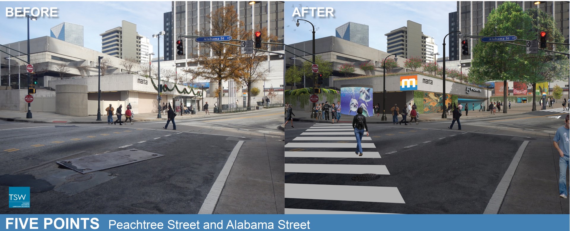 South Downtown MARTA Stations Makeover (Five Points And Garnett Stations)