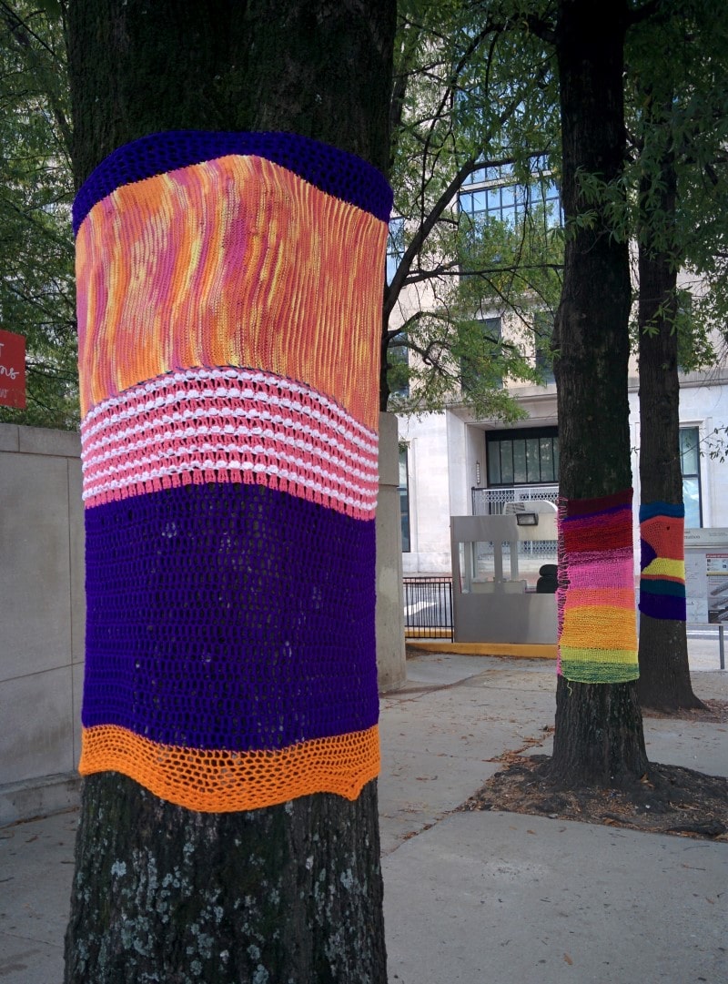 TSW - Yarn Bombing at 5 Points MARTA Station- TSW Planning Architecture Landscape Architecture, Atlanta