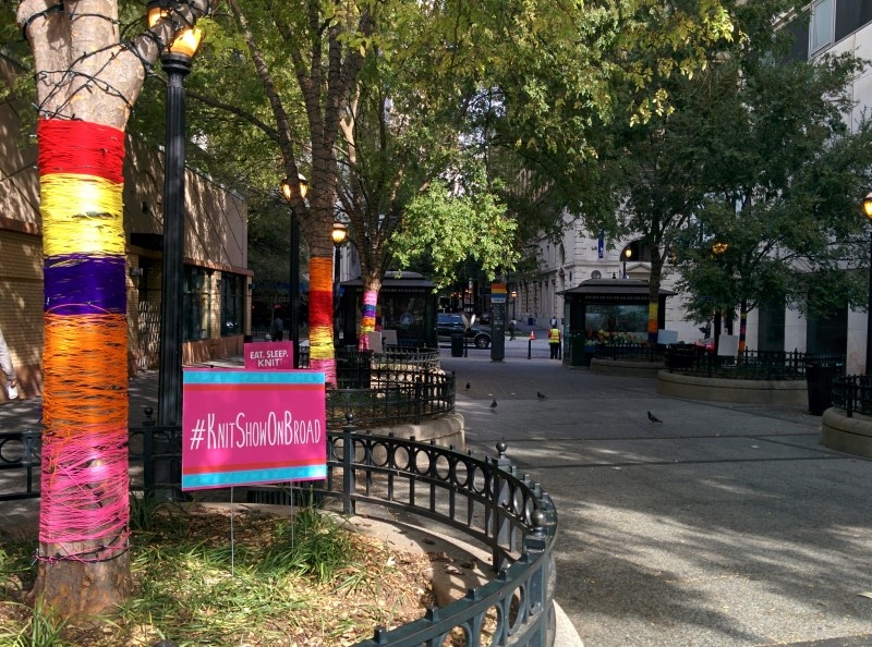 TSW - Yarn Bombing at 5 Points MARTA Station- TSW Planning Architecture Landscape Architecture, Atlanta