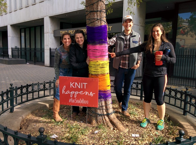 TSW – Yarn Bombing at 5 Points MARTA Station TSW Planning Architecture Landscape Architecture, Atlanta