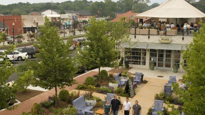 Woodstock Downtown Plaza, Streetscapes and Trails- TSW Planning Architecture Landscape Architecture, Atlanta