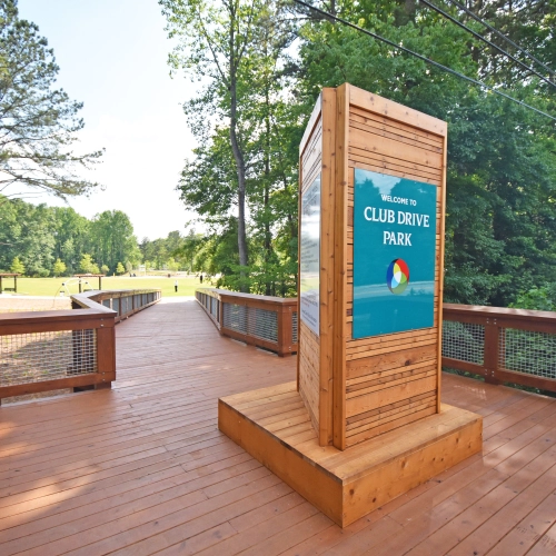 Club Drive Park Environmental Kiosks