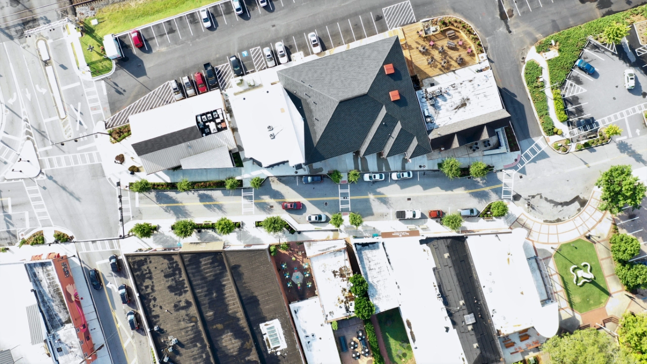 Duluth Main Street Streetscapes, Aerial Photo by TSW