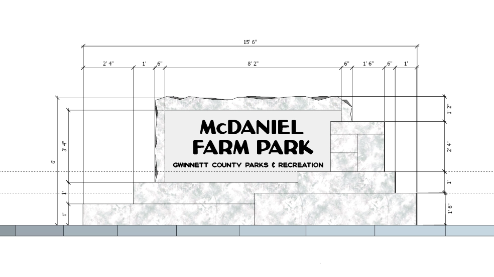 McDaniel Farm Park Entry Sign