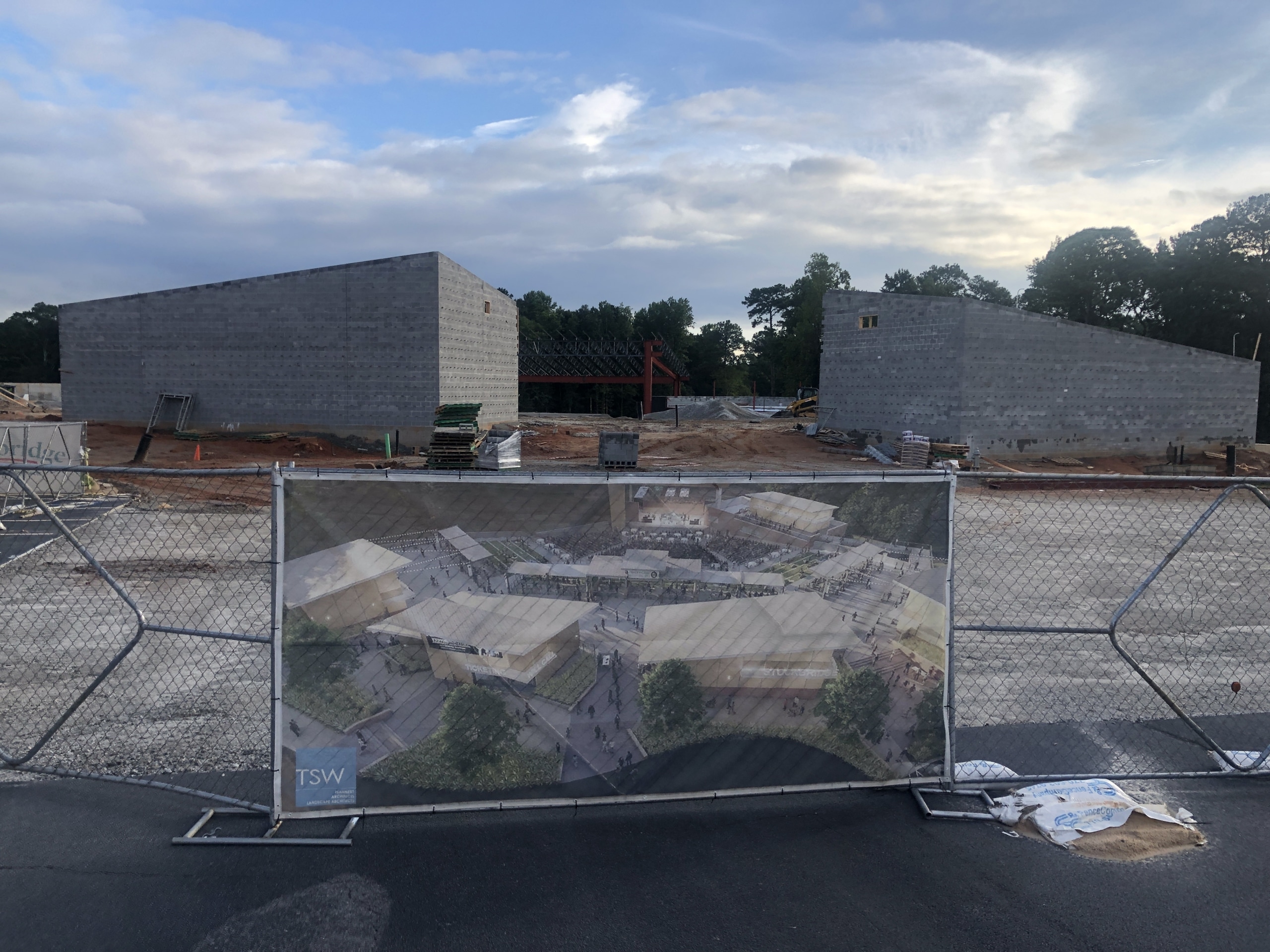 Stockbridge Amphitheater Update Construction Shot