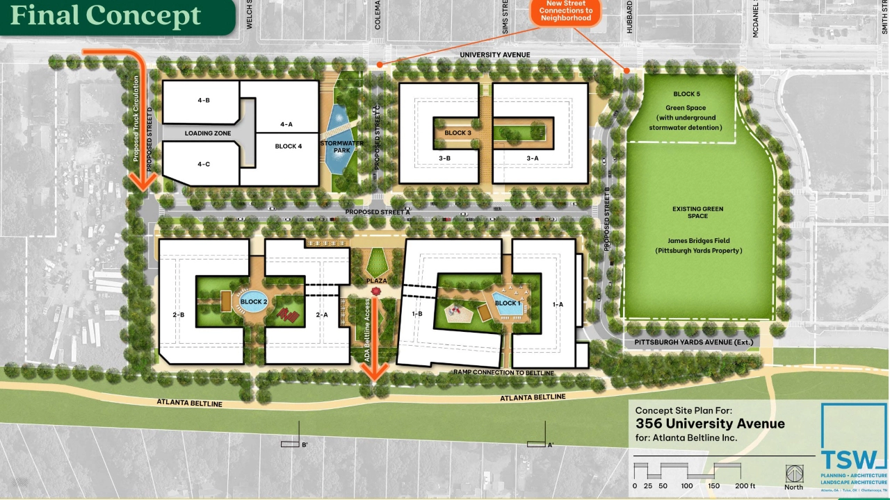 Atlanta BeltLine Pittsburgh Yards Redevelopment Master Plan