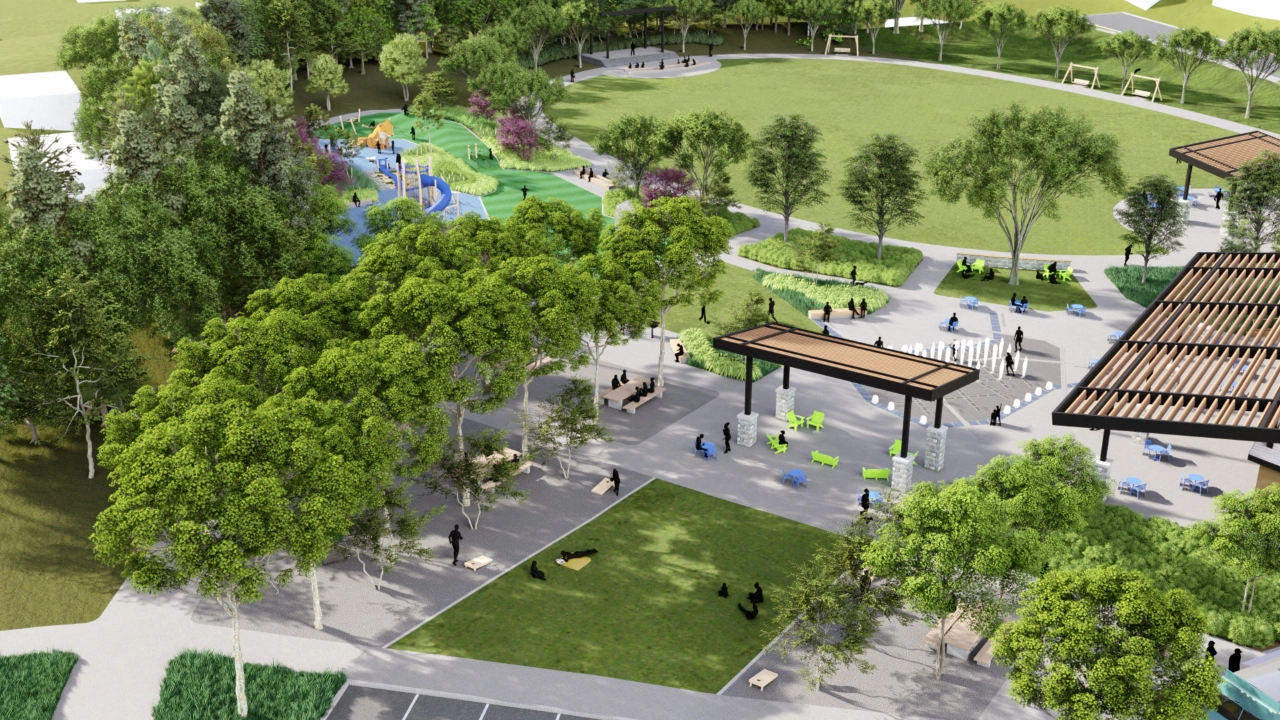 Banty Jones Park, by the landscape architecture studio at TSW Design, Atlanta Georgia 