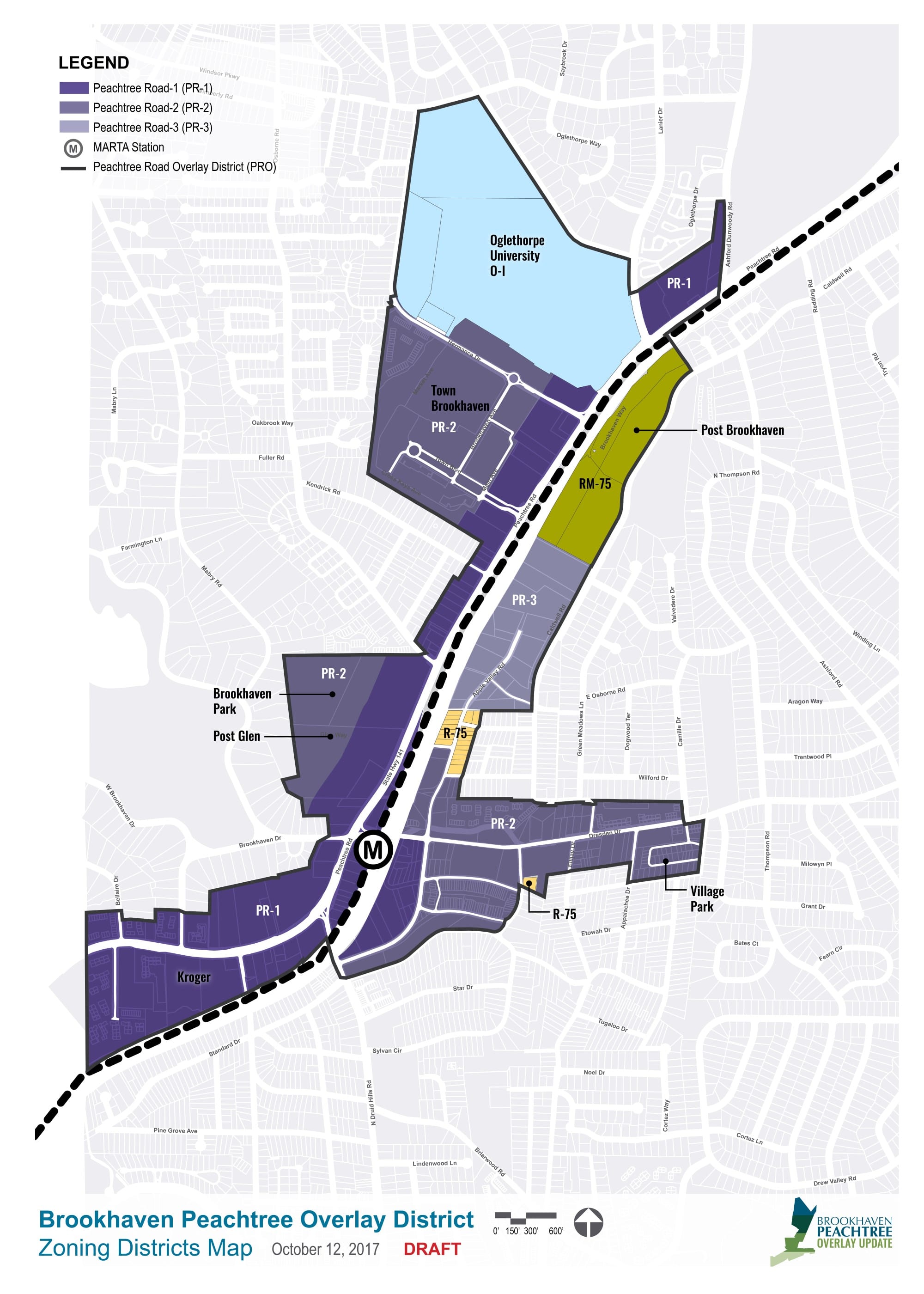 Brookhaven Peachtree Overlay - TSW Planning Architecture Landscape Architecture, Atlanta