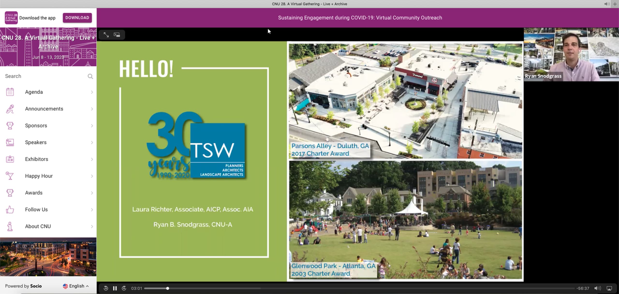 CNU28_2 TSW's Virtual Community Outreach Session as part of CNU 28