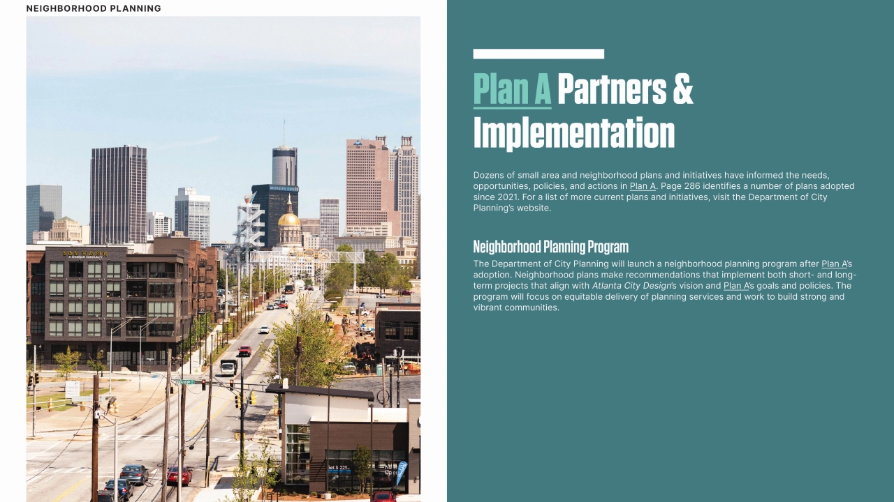 Plan A, Partners & Implementation