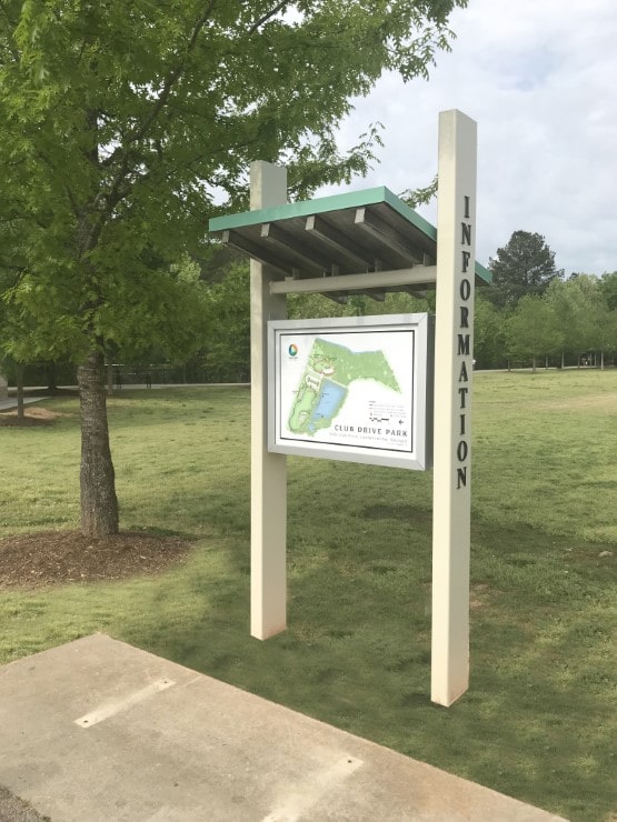 Club Drive Park Environmental Kiosks by TSW's Landscape Architecture Studio