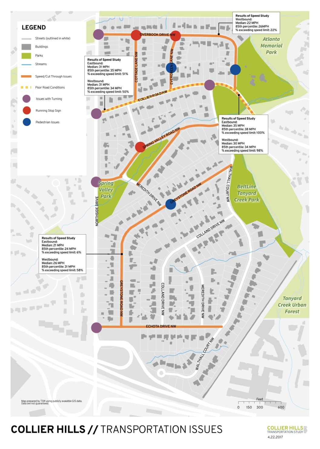 Collier Hills Transportation Study- TSW Planning Architecture Landscape Architecture, Atlanta