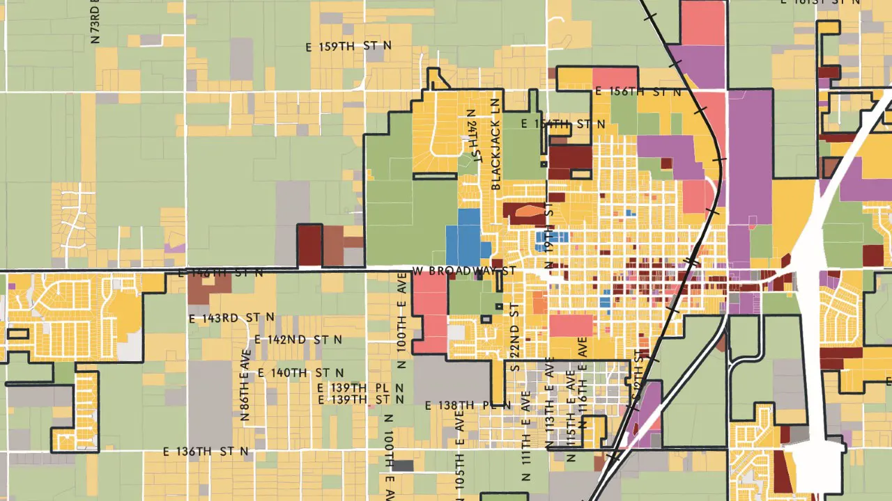 Collinsville Comprehensive Plan, By TSW, Tulsa - Land Us Zoning Map