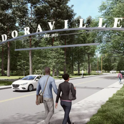 TSW, Atlanta, Landscape Architecture Studio Project, Environmental Graphics - Doraville Gateway
