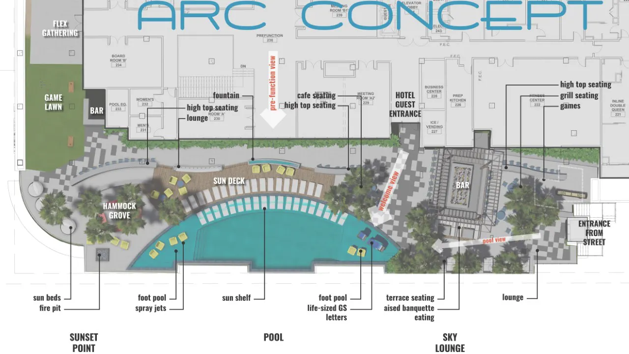 Embassy Suites Hotel by TSW Landscape Studio, Atlanta