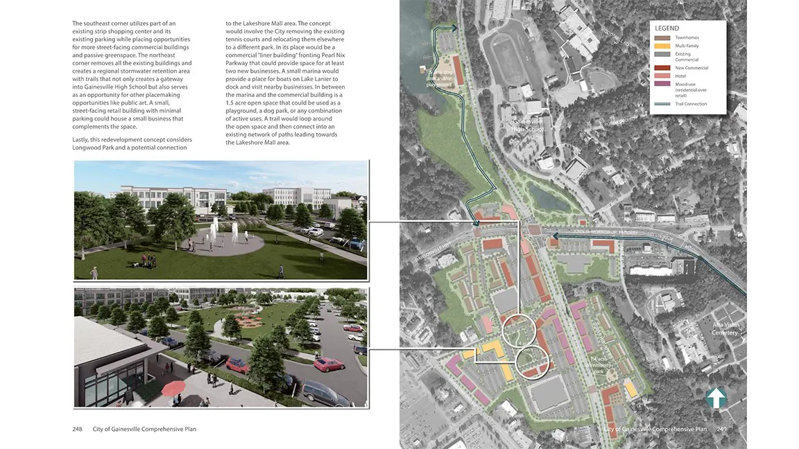 Gainesville Comprehensive Plan by TSW Atlanta - Master Plan and 3D Renderings