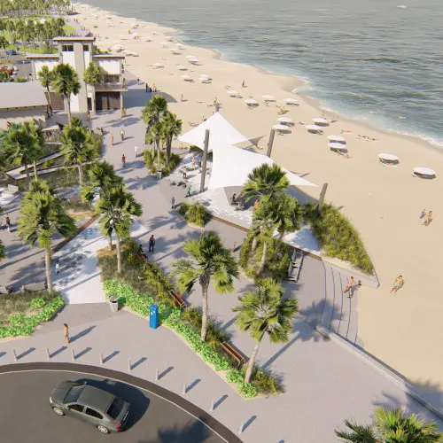 TSW, Atlanta, Landscape Architecture Studio Project, Park & Trail Design - Gulf Place Public Beach Master Plan