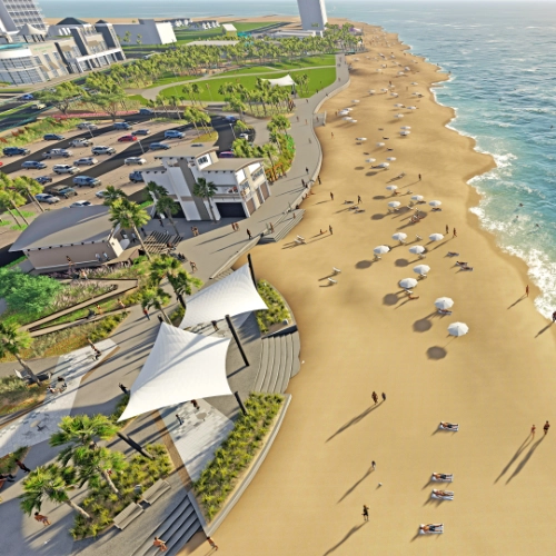 TSW, Atlanta, Landscape Architecture Studio Project, Park & Trail Design - Gulf Place Public Beach Master Plan