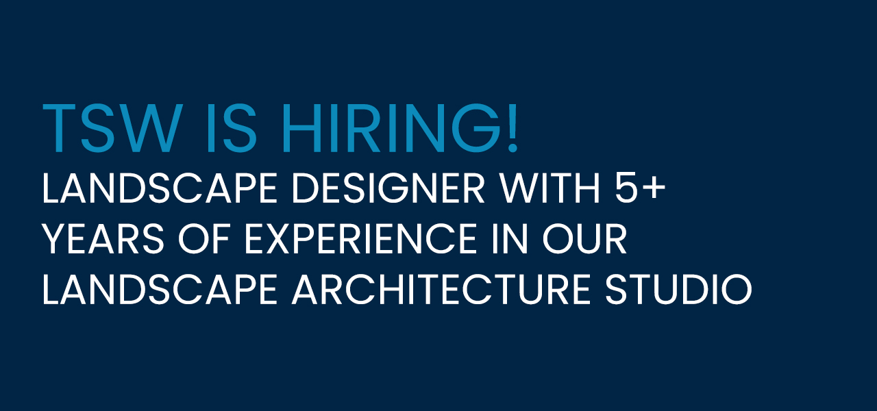 Landscape Designer 5+ Years of Experience - TSW Planning Architecture Landscape Architecture, Atlanta