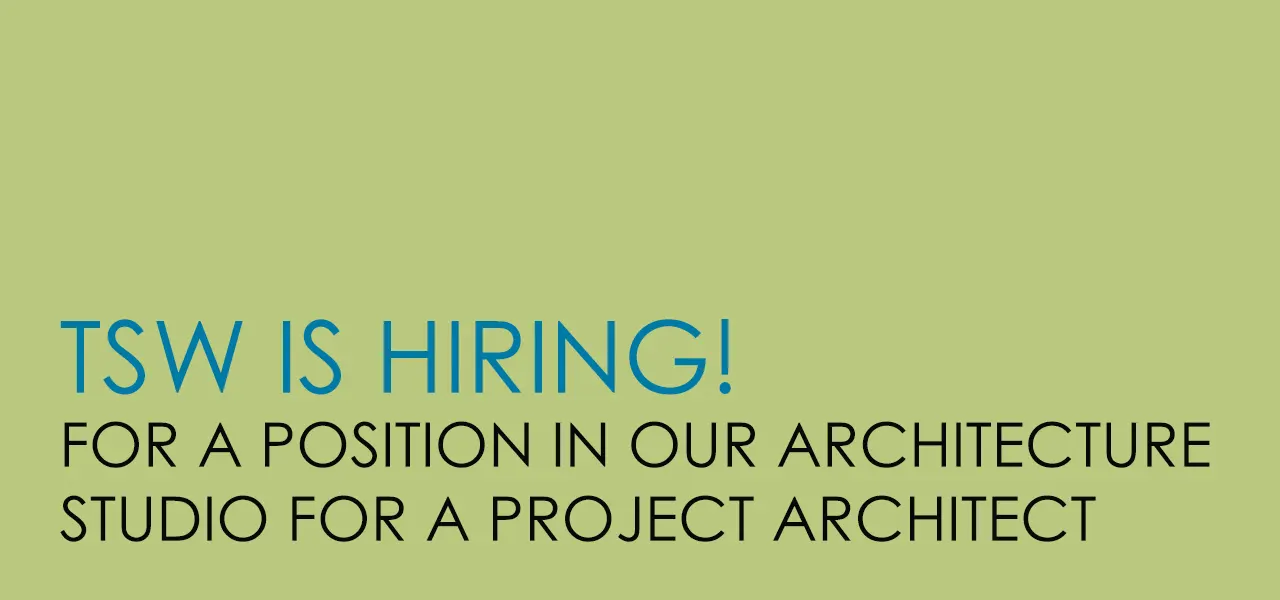TSW is hiring PROJECT ARCHITECT with 5+ years of experience