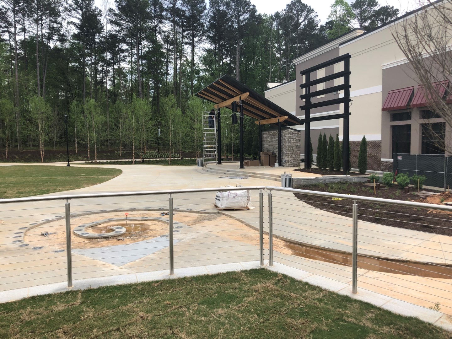 Peachtree Corners Town Green Construction Update- TSW Planning Architecture Landscape Architecture, Atlanta