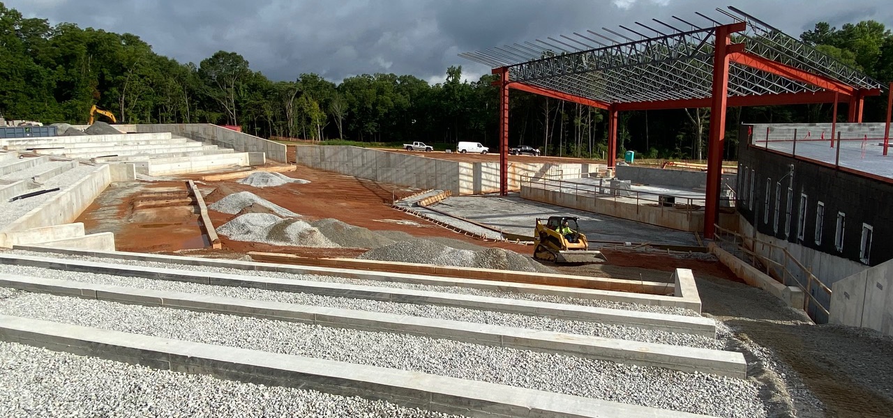 Stockbridge Amphitheater Update Construction Shot - TSW Planning Architecture Landscape Architecture, Atlanta
