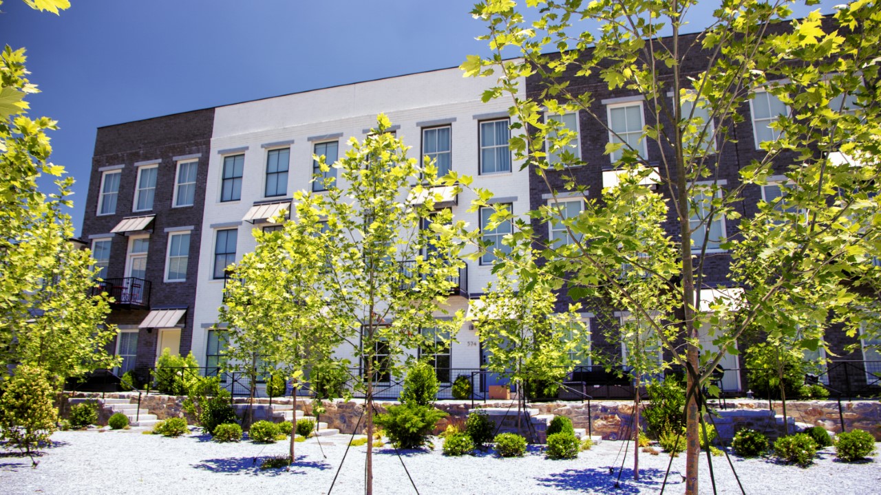 Manchester Street Development by TSW - view of one of the community open spaces/plazas