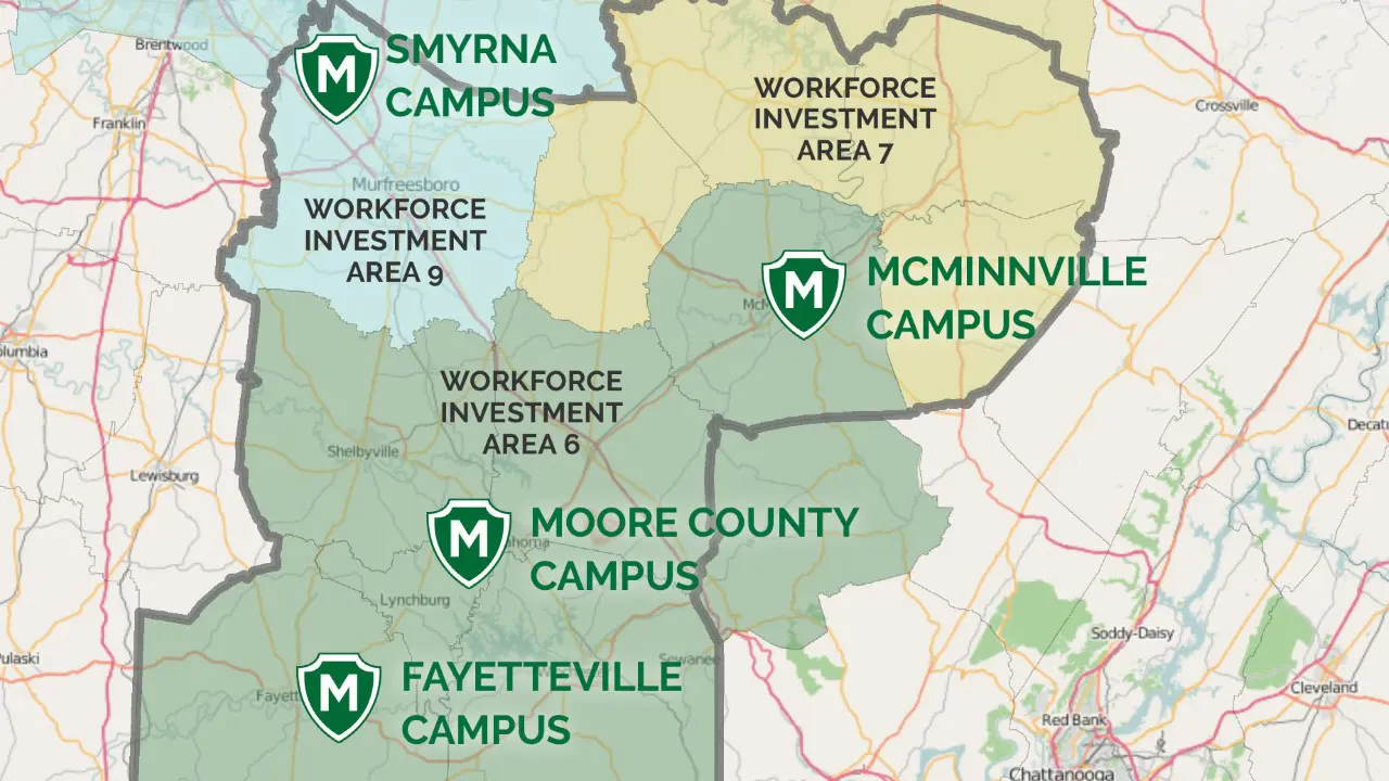 Master Plans by TSW, Atlanta - Campus location map