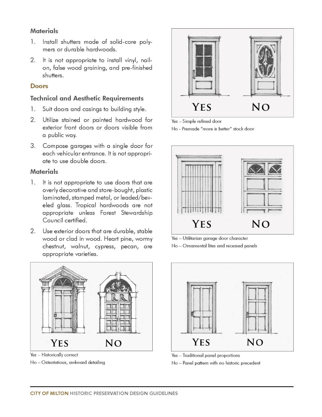 Historic Preservation Design Guidelines