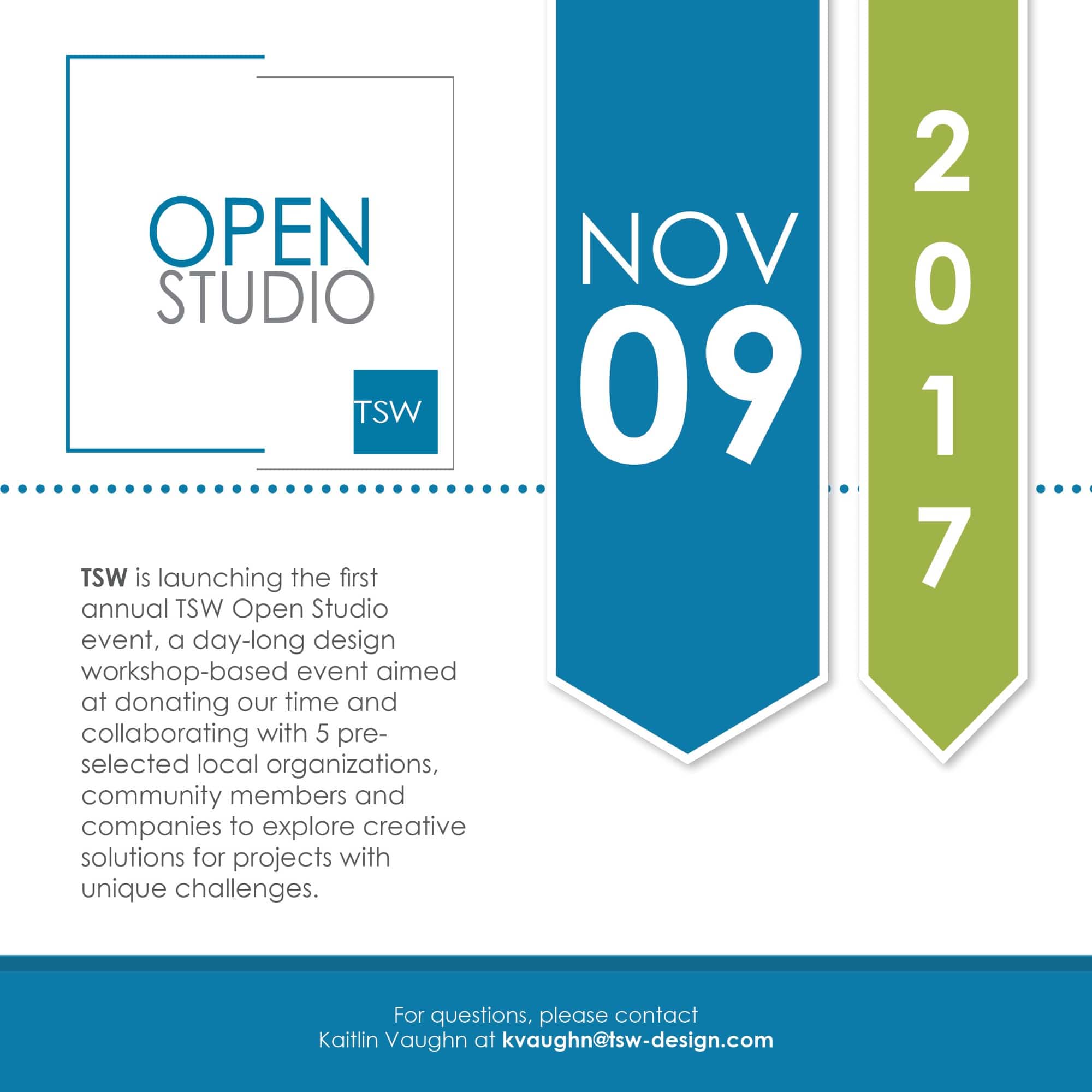 TSW's First Open Studio- TSW Planning Architecture Landscape Architecture, Atlanta