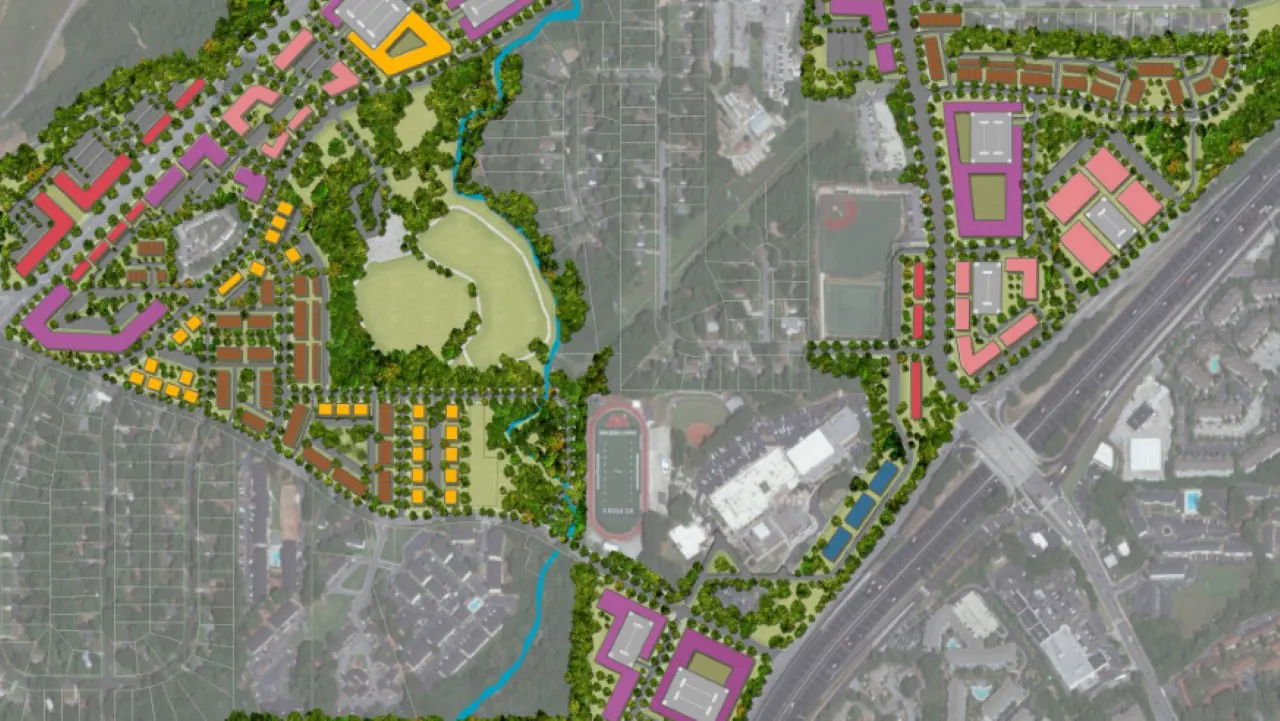 One Chamblee Comprehensive Plan by TSW, Atlanta - Partial Master Plan Rendering