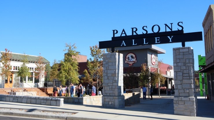 Place Based Branding Parsons Alley Signage by TSW's Landscape Architecture Studio - Atlanta Georgia