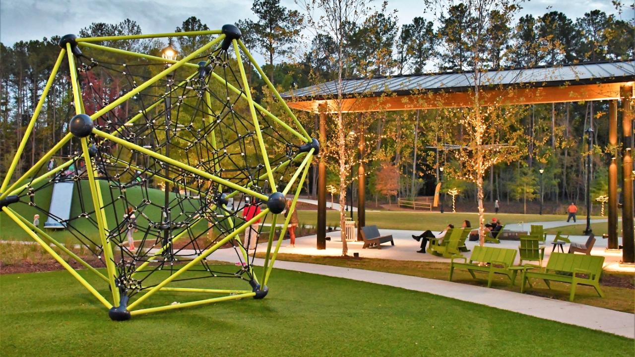 Peachtree Corners Town Center Park, by the Architecture and Landscape Architecture Studios at TSW