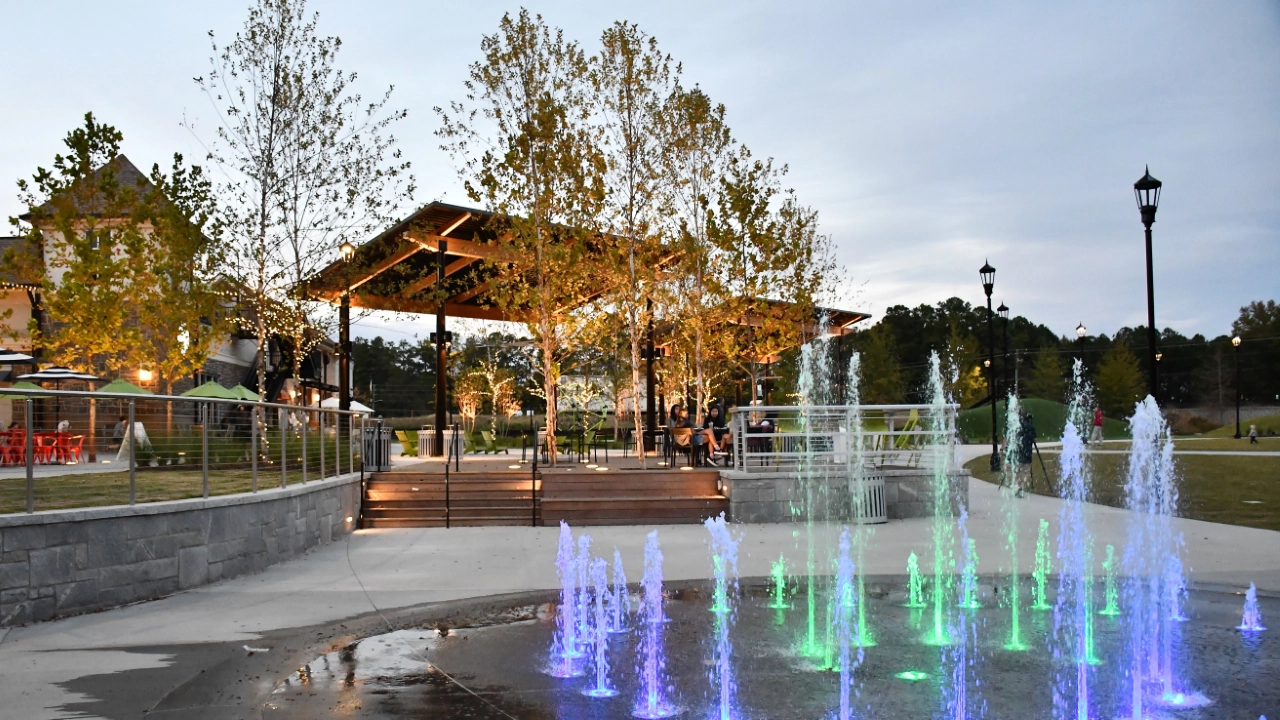 Peachtree Corners Town Center Park, by the Architecture and Landscape Architecture Studios at TSW