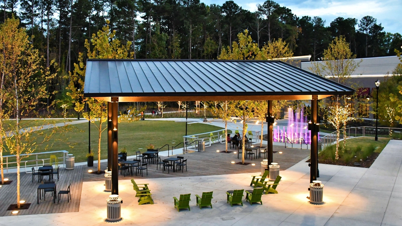 Peachtree Corners Town Center Park, by the Architecture and Landscape Architecture Studios at TSW