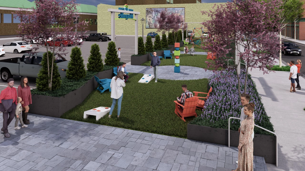 TSW Design, Town & Gown Planning, Maryville Downtown Master Plan Plaza Updates