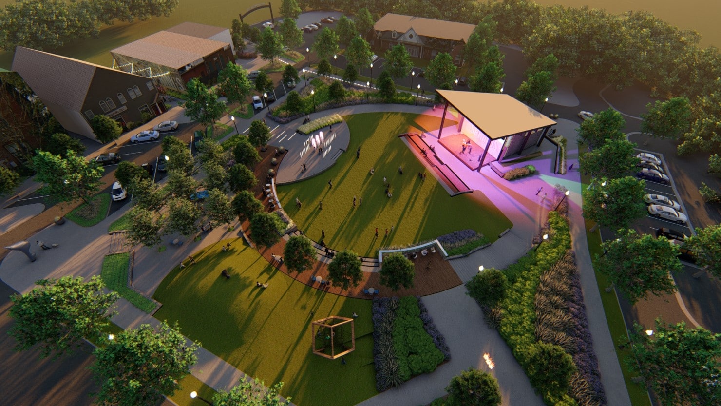 TSW City of Powder Springs Town Green & Gateway Sign