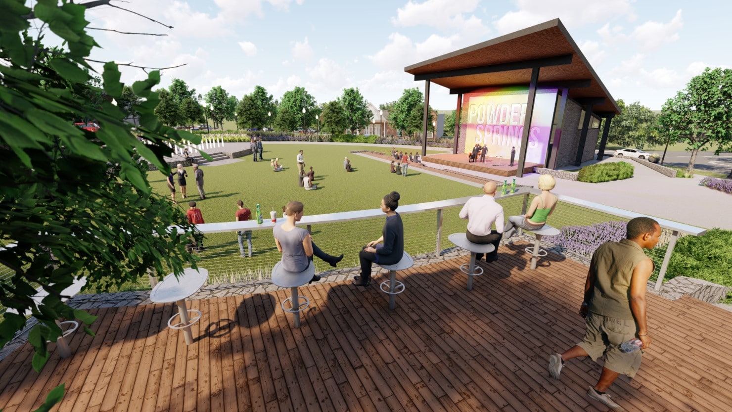 TSW City of Powder Springs Town Green & Gateway Sign