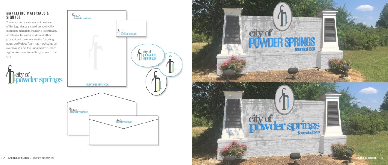 Powder Springs Place Based Branding - TSW Planning Architecture Landscape Architecture, Atlanta