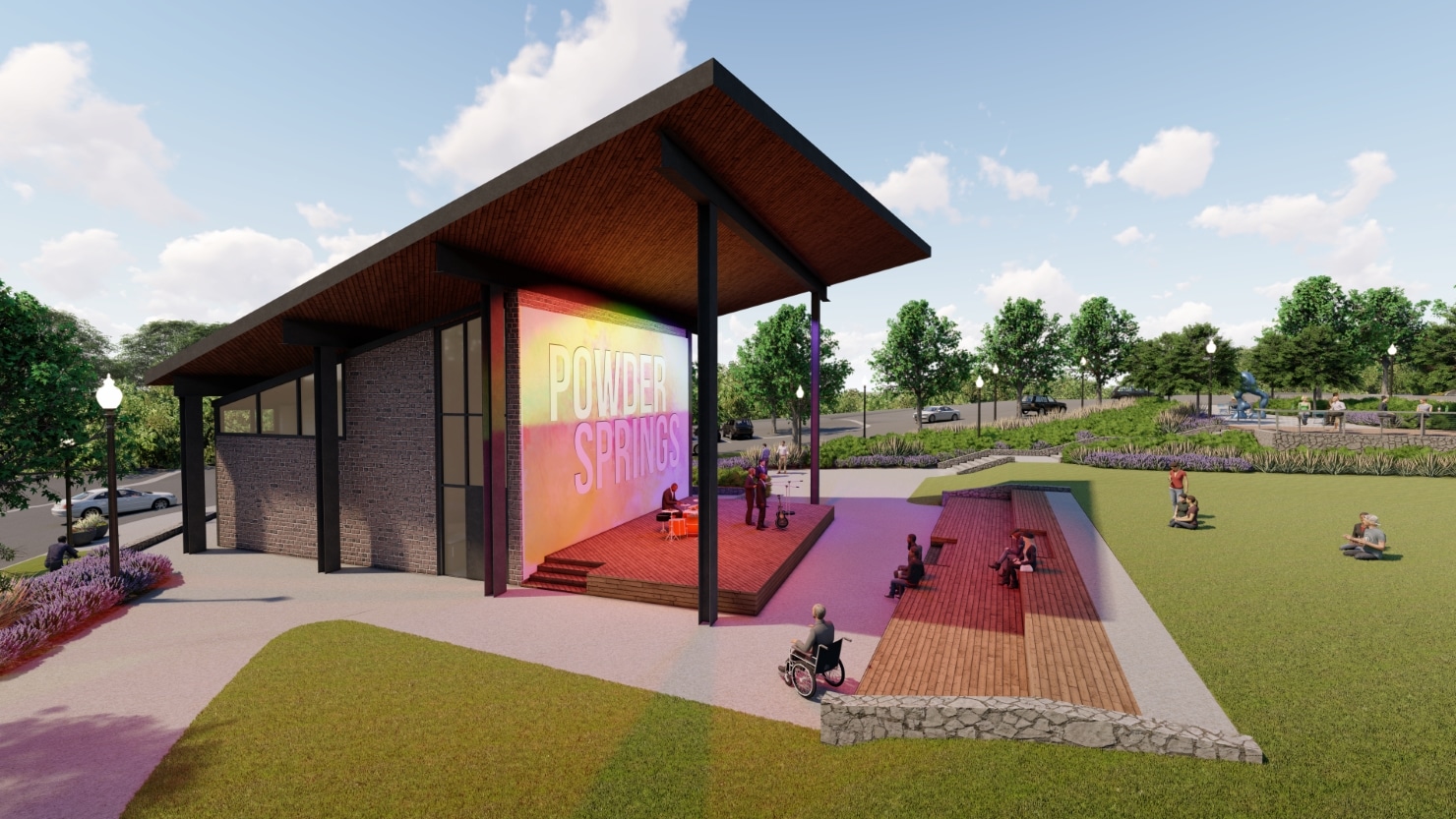 Powder Springs Amphitheater Building