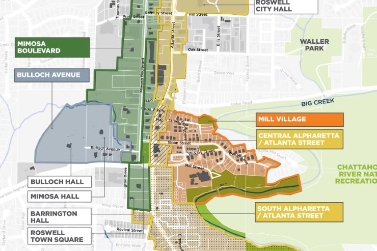 Roswell Historic District Master Plan - TSW Planning Architecture Landscape Architecture, Atlanta