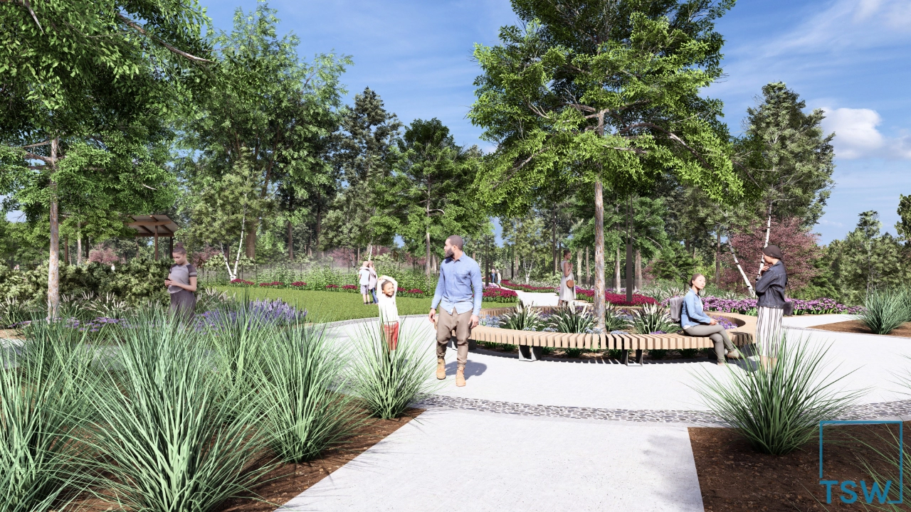 South Canton Park Seating Area
