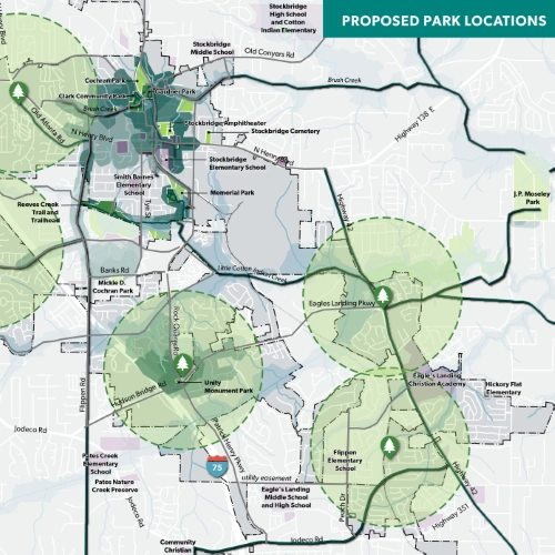 Stockbridge Park System Plan by TSW Landscape Architecture Stuido