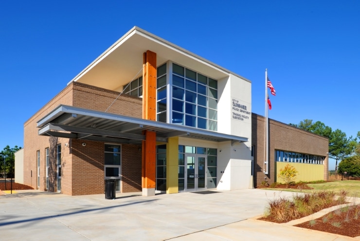 Suwanee Police Substation Civic Municipal Designs by TSW's Architecture Studio - Atlanta Georgia